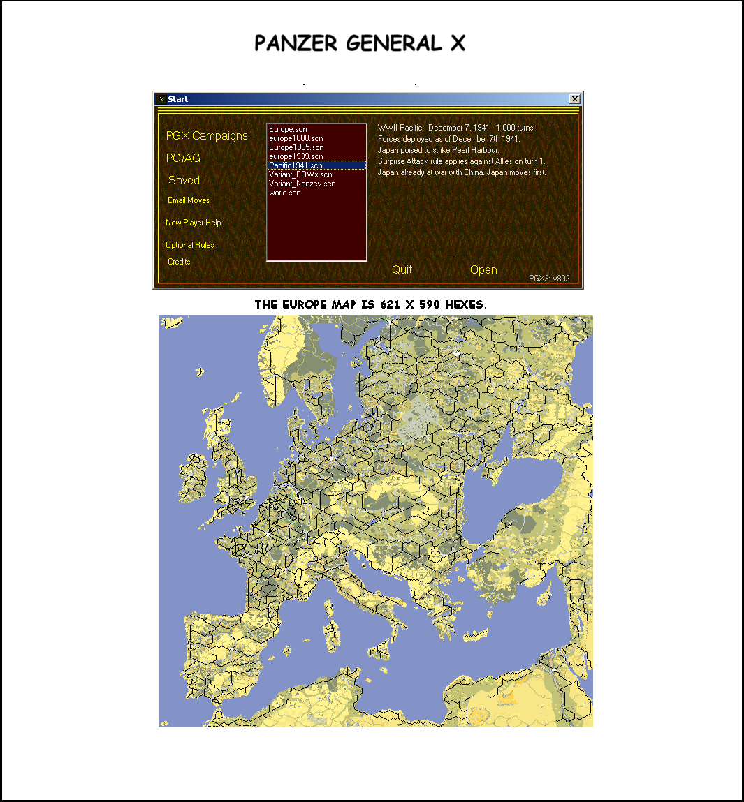 PGX SCENARIO SCREEN